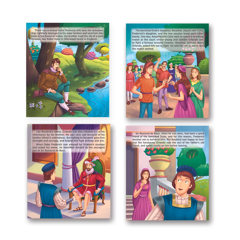Shakespeare for Young Minds: Jolly Kids' Illustrated Stories A Combo Set of 4 Ages 6-12 Years - Distacart