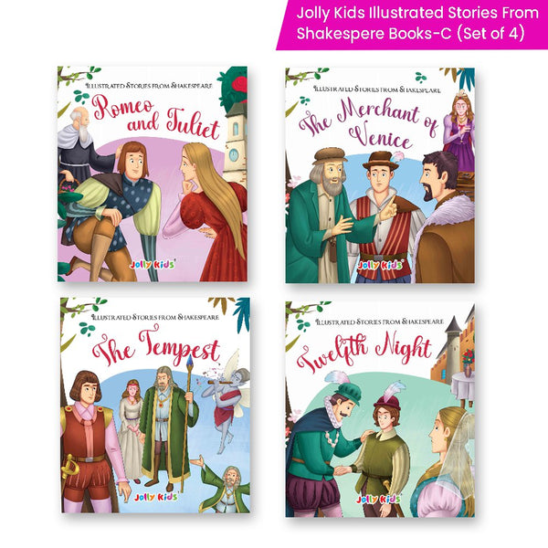 Shakespeare for Young Minds: Jolly Kids' Illustrated Stories C Combo Set of 4 Ages 6-12 Years - Distacart