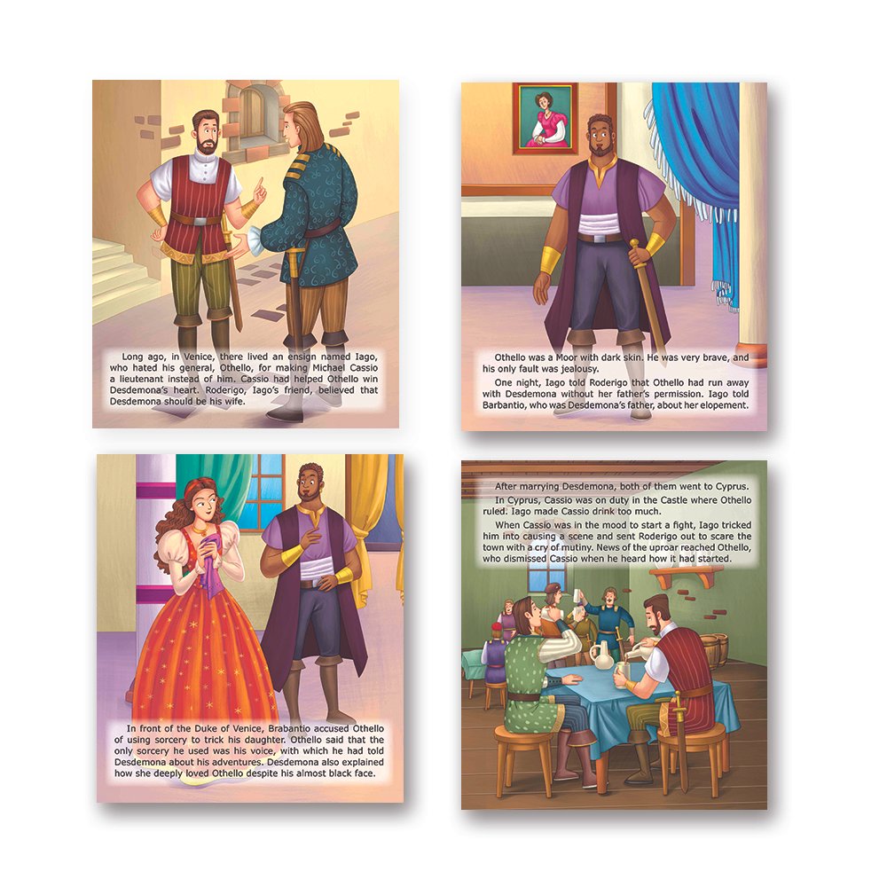 Shakespeare for Young Minds: Jolly Kids' Illustrated Stories Combo Set of 12 Ages 6-12 Years| Family Bonding through Classics Educational Literature - Distacart