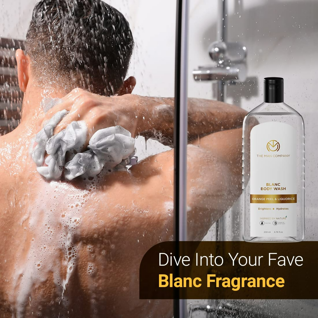 The Man Company Blanc Perfumed Body Wash For Men With Orange Peel & Liquorice - Distacart