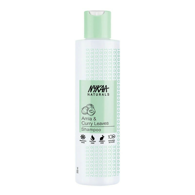 Nykaa Naturals Longer & Thicker Hair - Free Shampoo With Amla, Curry Leaves & Coconut Oil - Distacart