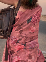Thumbnail for NOZ2TOZ Women's Linen Brown Printed Designer Saree With Blouse Piece - Distacart