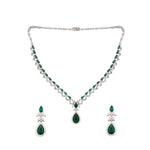 Thumbnail for Nuyug Celestial Emerald Cubic ZIrcon Necklace Set