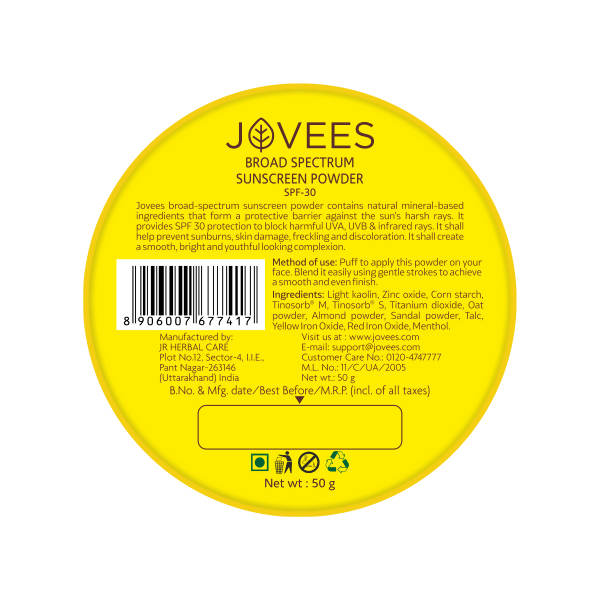 Jovees Broad Spectrum Sunscreen Powder SPF30 - Distacart
