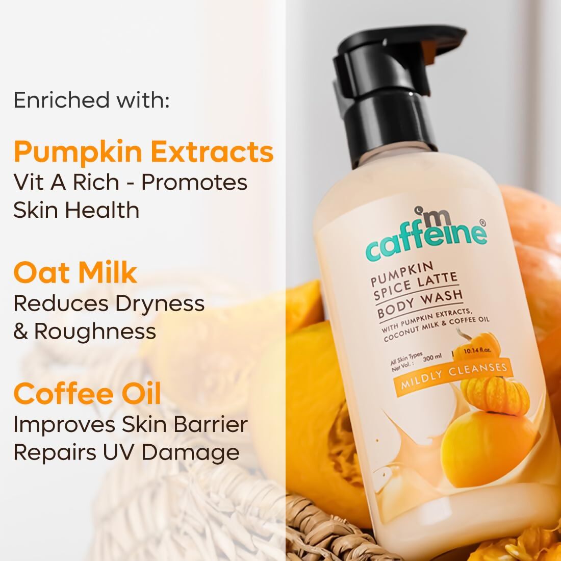 mCaffeine Pumpkin Spice Latte Body Wash - Distacart