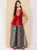 Thumbnail for Ahalyaa Women's Traditional Wear Co-ods - Red - Distacart