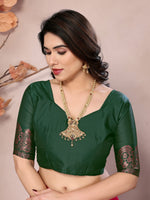 Thumbnail for Vedant Vastram Soft Litchi Silk Kanjeevaram Saree - Pink - Distacart