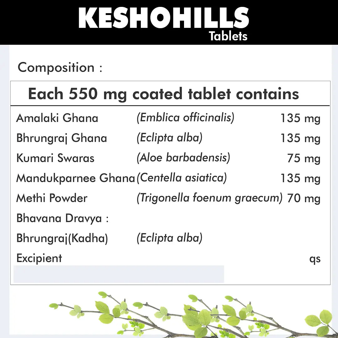 Herbal Hills Ayurveda Keshohills Tablets - Distacart