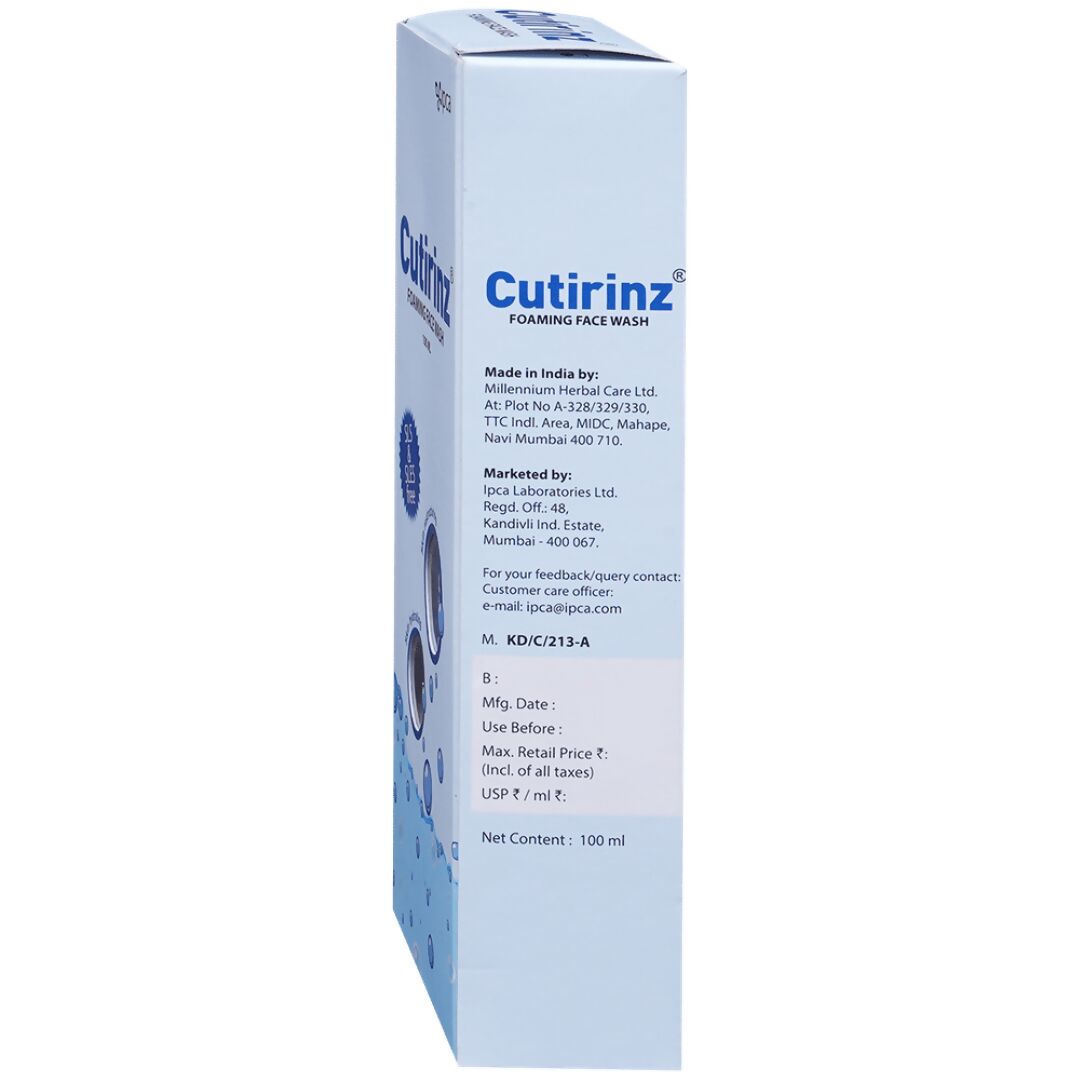 Ipca Cutirinz Foaming Face Wash - Distacart