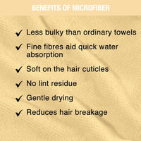 Thumbnail for Nykaa Naturals Microfiber Hair Wrap for Frizz Free & Shiny Hair - Yellow - Distacart