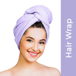 Thumbnail for Nykaa Naturals Microfiber Hair Wrap for Frizz Free & Shiny Hair - Lavender - Distacart