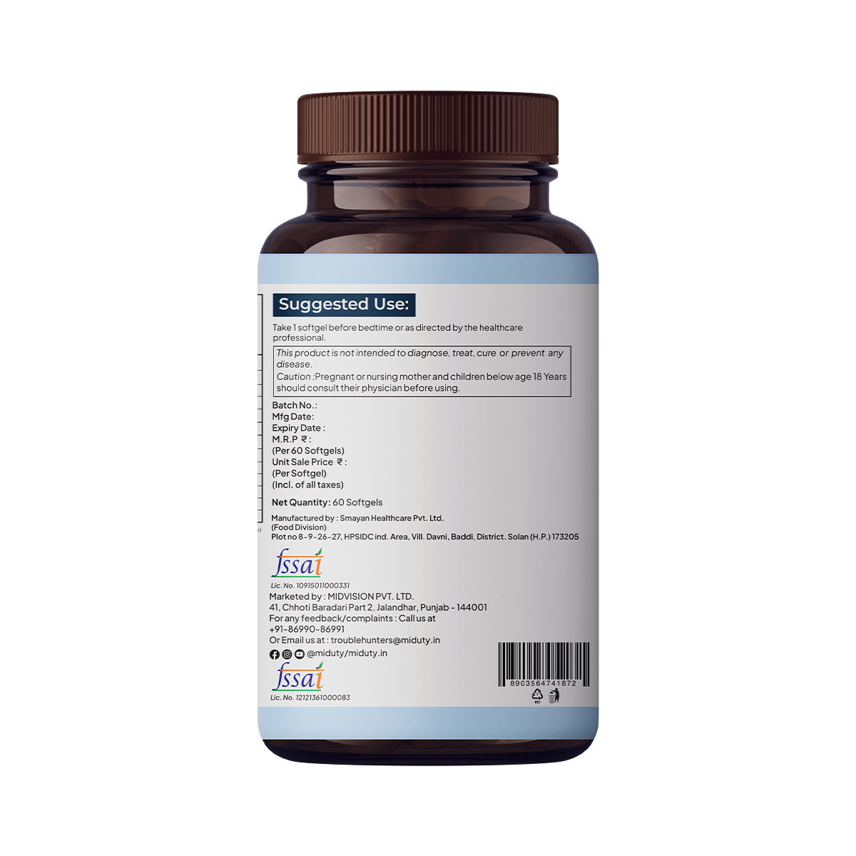 Miduty by Palak Notes Krill Omega Complex Softgels - Distacart