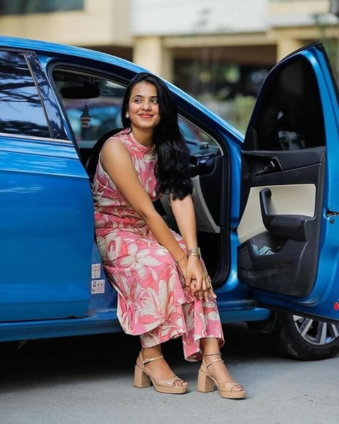 NOZ2TOZ Women Kurta Set - Pink - Distacart