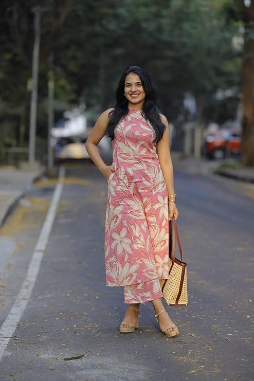 NOZ2TOZ Women Kurta Set - Pink - Distacart