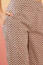 Thumbnail for NOZ2TOZ Women's Printed Knee Length Rayon Kurta Set With Cotton Dupatta - Purple - Distacart