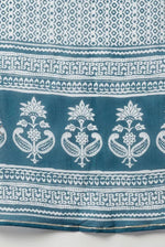 Thumbnail for NOZ2TOZ Women Floral Printed Knee Length Rayon Kurta And Pant Set With Printed Cotton Dupatta - Blue - Distacart
