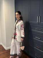 Thumbnail for NOZ2TOZ Women's Floral Printed Above Knee Length Co-Ords Set - White - Distacart