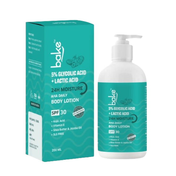 Bake 5% AHA Exfoliating Body Lotion SPF 30 - Distacart