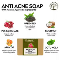 Thumbnail for Ivory Natural Anti Acne Soap - Restore Radiance & Nourish Skin For Both Men & Women - Distacart
