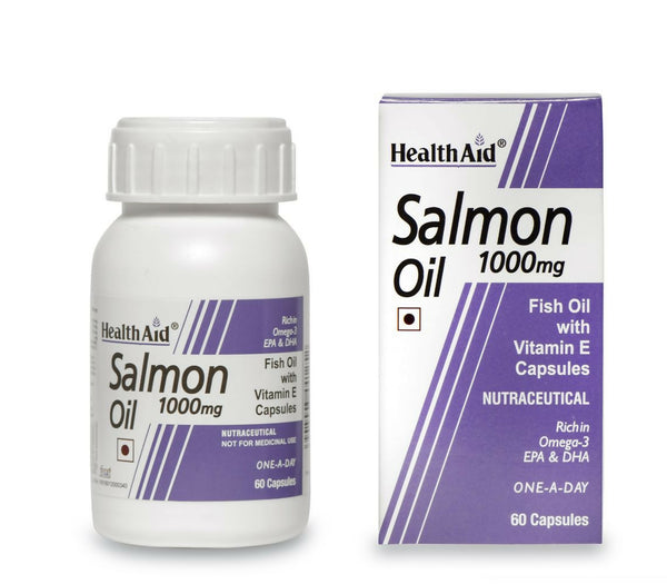 HealthAid Salmon Oil 1000 mg Capsules - Distacart