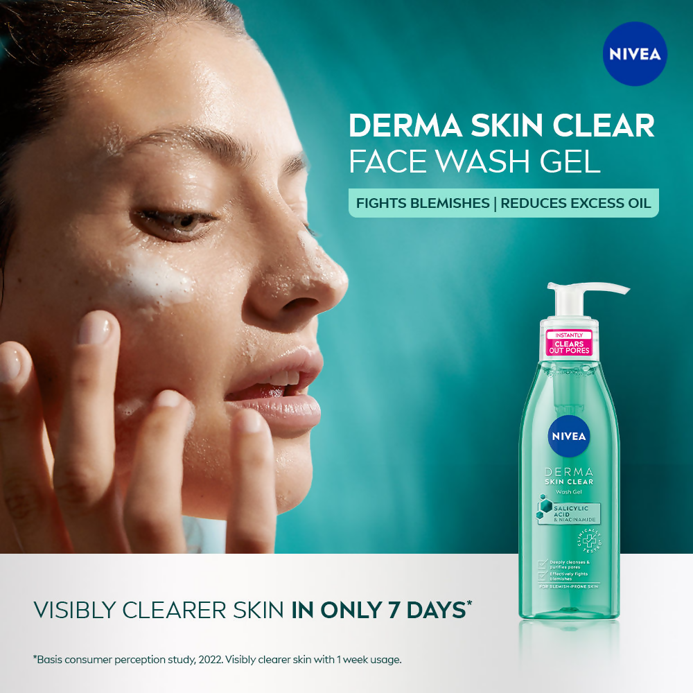 Nivea Derma Skin Clear Face Wash Gel - Distacart