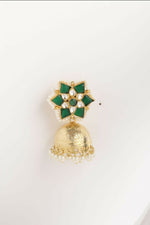 Thumbnail for Nuyug 22K Gold Plated Panna Jhumki Earrings