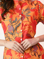 Thumbnail for Myshka Women's Yellow Printed Kurta With Palazzos - Distacart