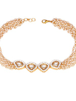 Thumbnail for Kundan & Pearl Neckpiece (Gold) - Ruby Raang - Distacart