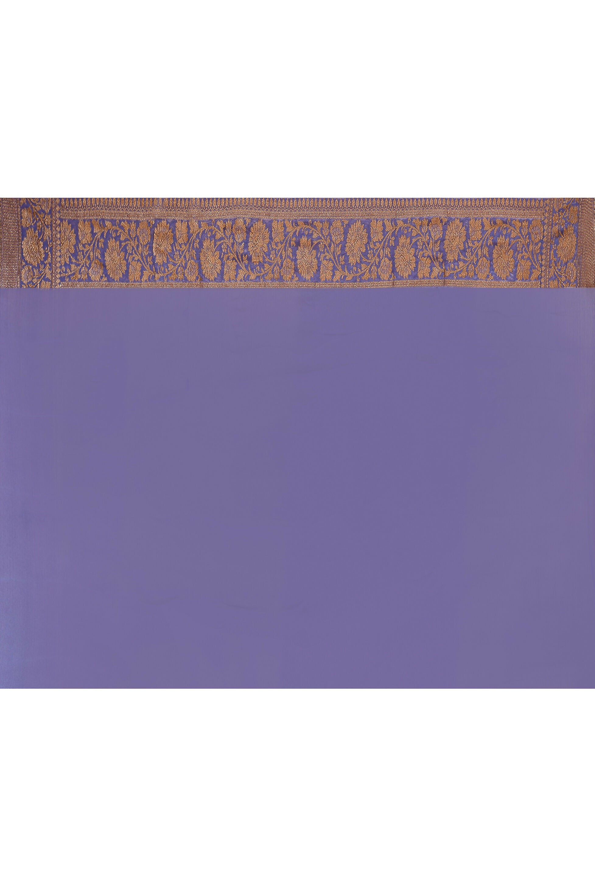 Joban Fashion Navy Blue Crepe Chiffon Pure Handloom Banarasi Silk Saree