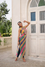 Thumbnail for Prazu Fashion Multi Georgette Kutchi Gamthi Mirror Codi Work Kurti For Navratri