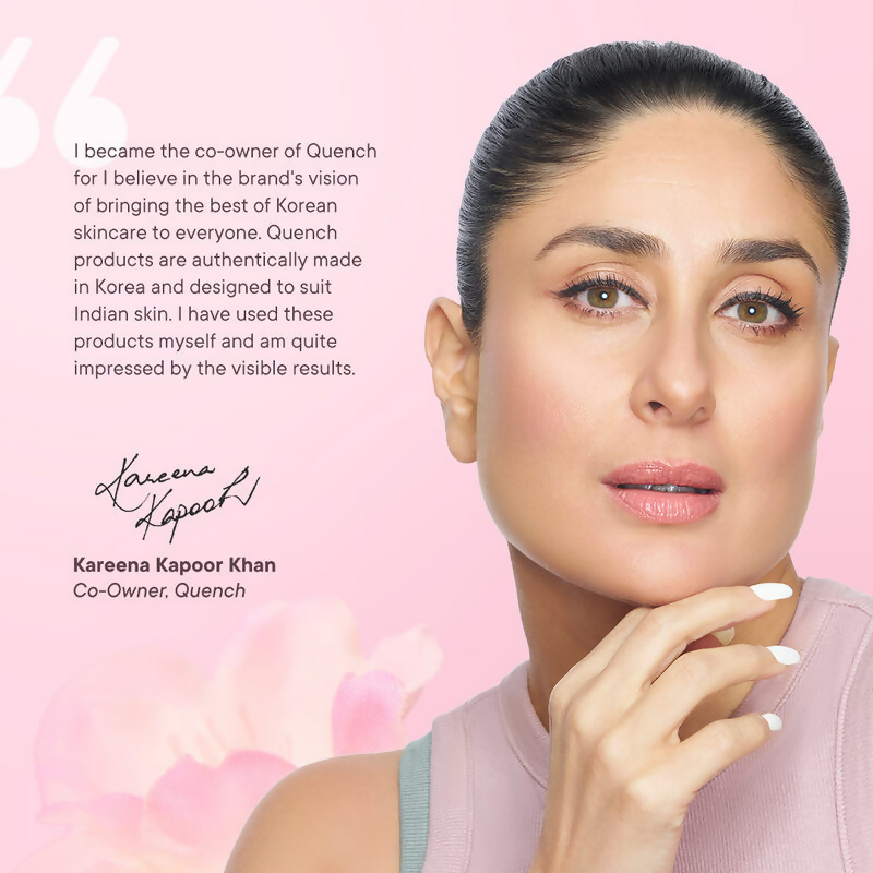 Quench Illuminating Lip Oil with Cherry Blossom & Pearl Extracts For Shiny Hydrated Lips