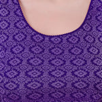 Thumbnail for Vamika Hosiery Navy Blue Butterfly Frill Sleeves Blouse - Distacart