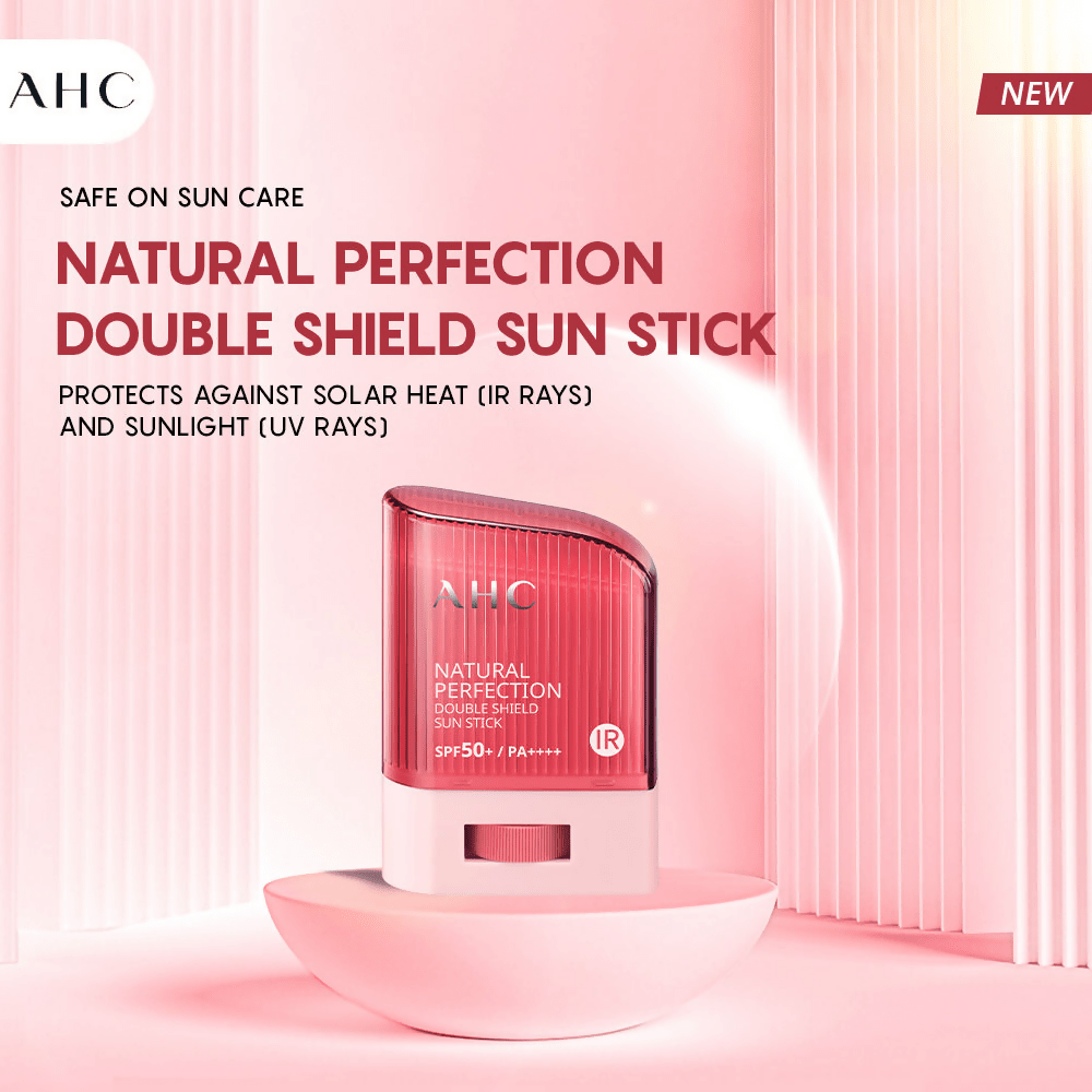 AHC Natural Perfection Double Shield Sun Stick With SPF 50+ & PA++++ - Korean Skincare