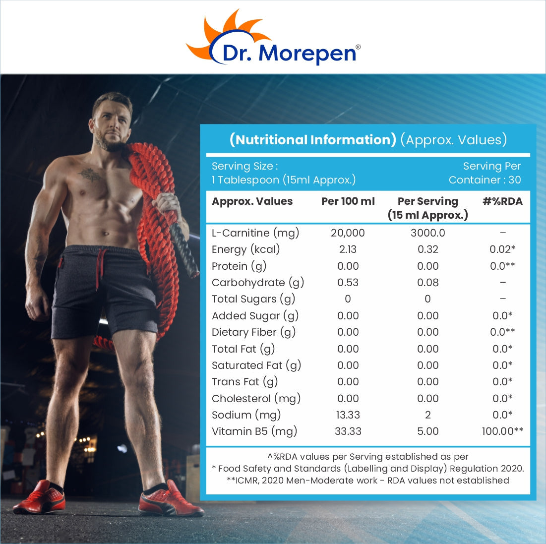 Dr. Morepen L-Carnitine Pro Orange