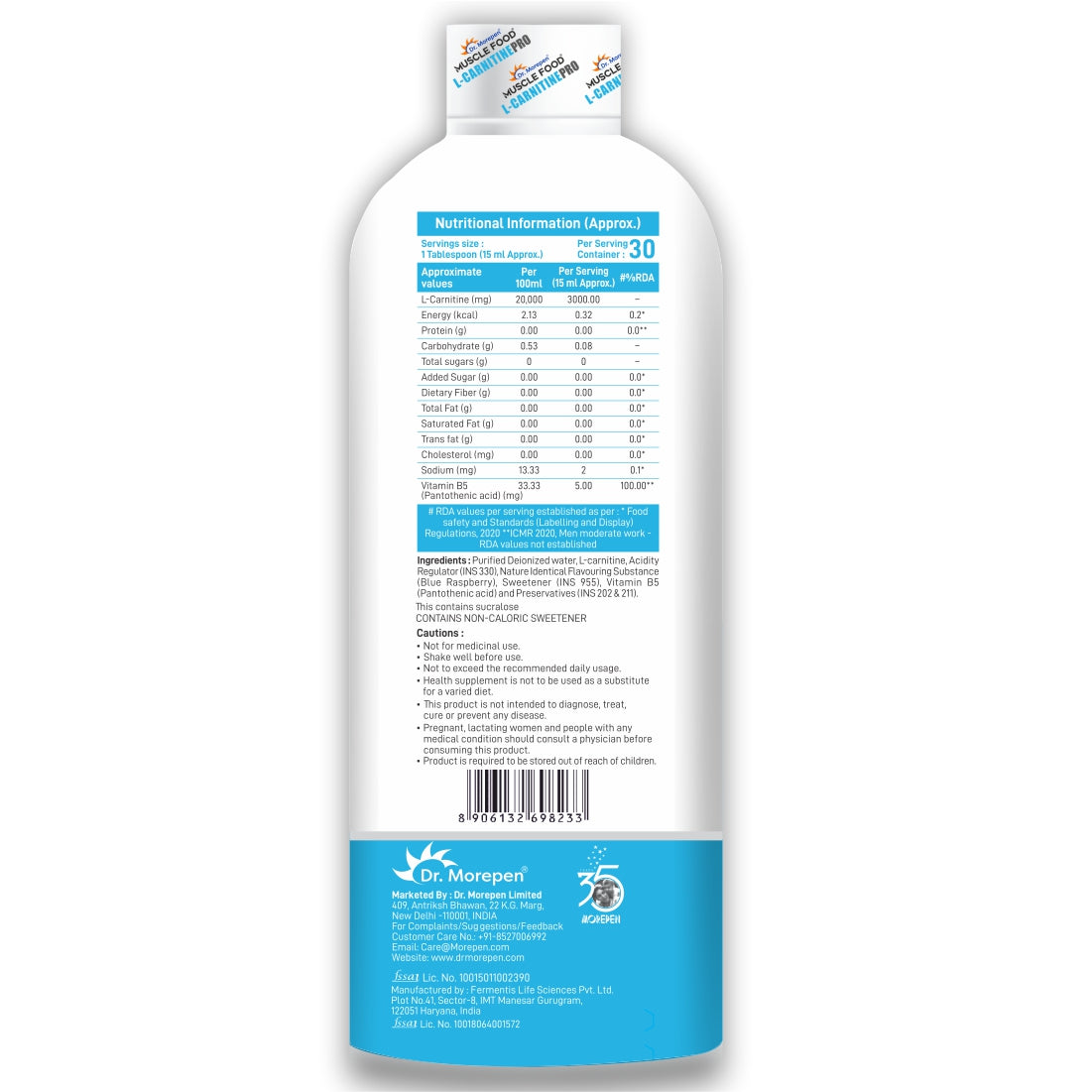 Dr. Morepen L-Carnitine Pro Orange