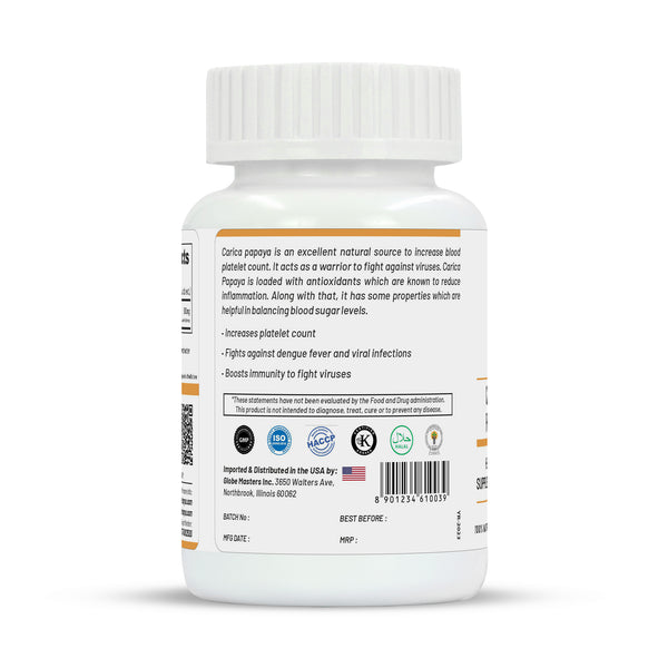 Life Aveda Carica Papaya Capsules - Distacart