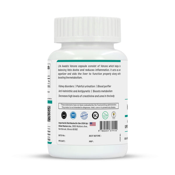 Life Aveda Varuna Capsules - Distacart