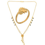 Thumbnail for AanyaCentric Gold-plated Mangalsutra & Ring Set - Distacart