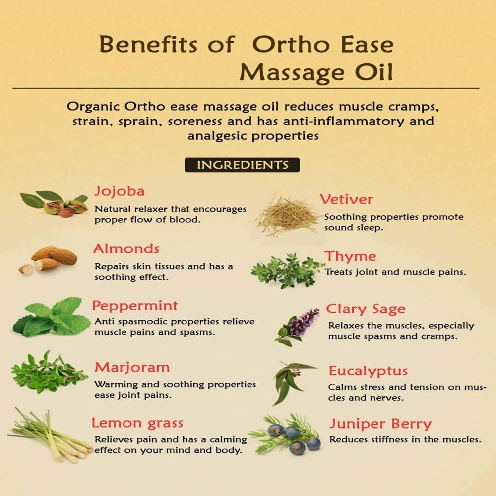 Ancient Living Ortho Ease Massage Oil - Distacart