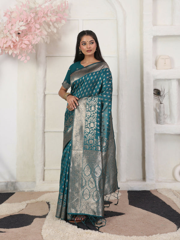 Astita Lichi Silk Rama Saree