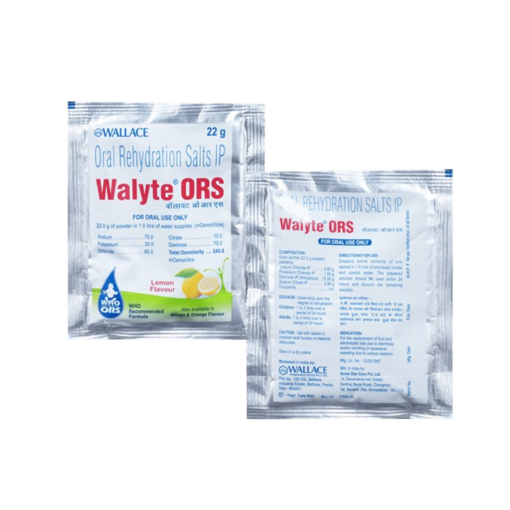 Walyte ORS For Instant Hydration & Electrolyte Balance - Distacart
