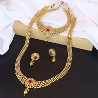 Thumbnail for 18K Gold Plated Traditional Style Choker Necklace Jewellery Set for Women/Girls - Wahe Jewels
