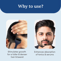 Thumbnail for Man Matters Advance Derma Roller For Hair & Beard - 540 Micro 0.5mm Titanium Alloy Needles