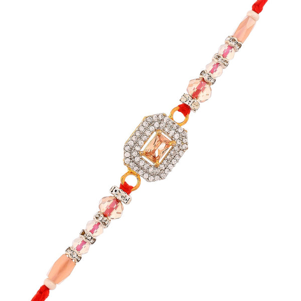 trueBrowns X Voylla Men's Designer American Diamond Beaded Thread Rakhi For Brother - Distacart