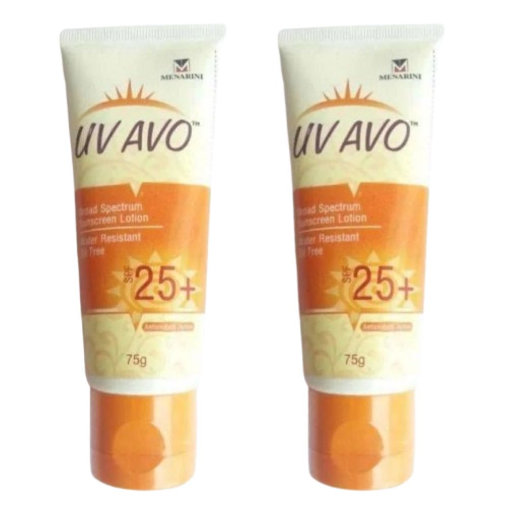 Menarini UV Avo Broad Spectrum Sunscreen Lotion - SPF 25+ - Distacart