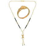 Thumbnail for AanyaCentric Gold-plated Mangalsutra & Ring Set - Distacart