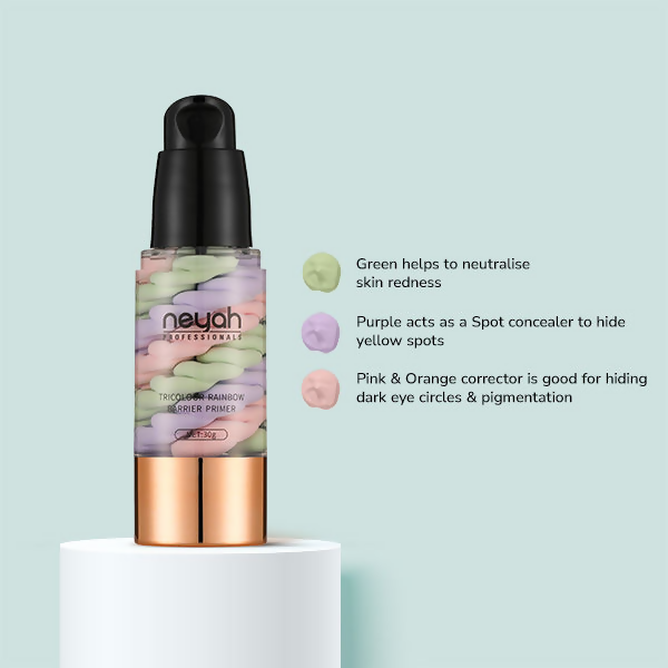 Neyah Tricolor Rainbow Barrier Primer - White