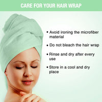 Thumbnail for Nykaa Naturals Microfiber Hair Wrap for Frizz Free & Shiny Hair - Green - Distacart