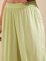 Thumbnail for Vishudh Floral Embroidered A Line Kurta with Palazzos - Distacart