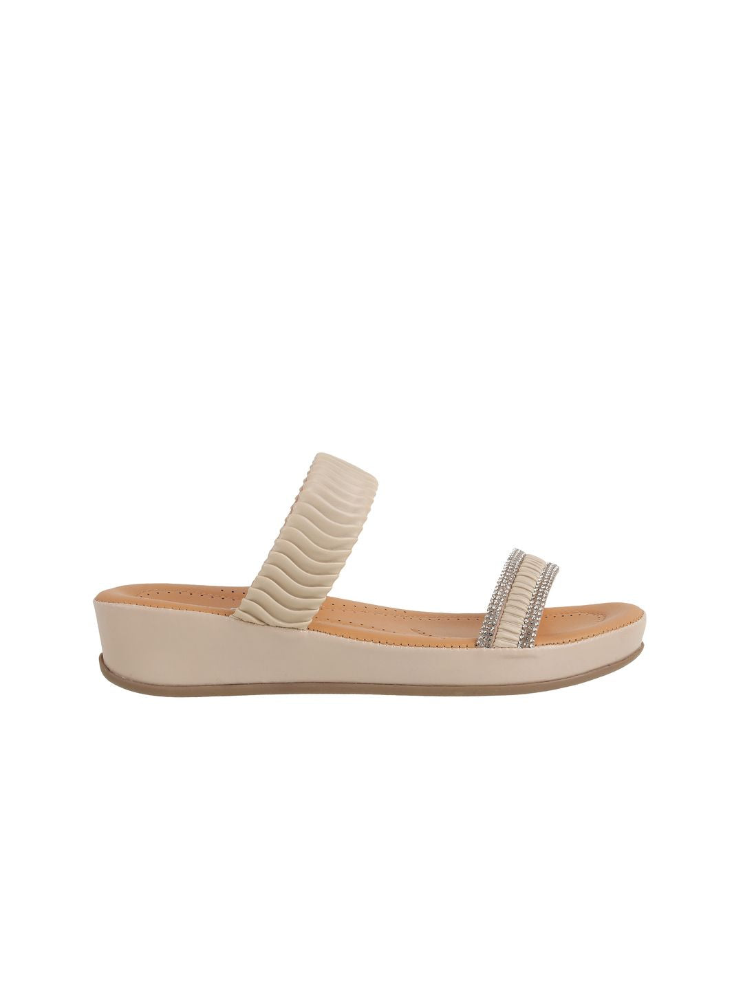 Metro Textured Comfort Peep Toes with Bows